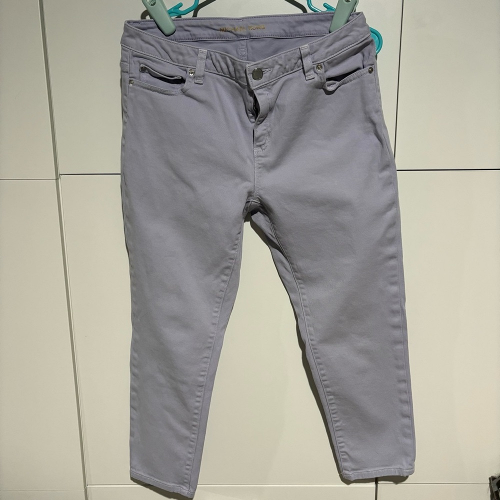Michael Kors Lavender Cropped Skinny Jeans Pastel Cute Purple Women’s Pants